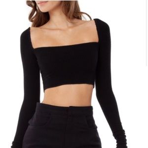 Are You Am I Anke Top in Black